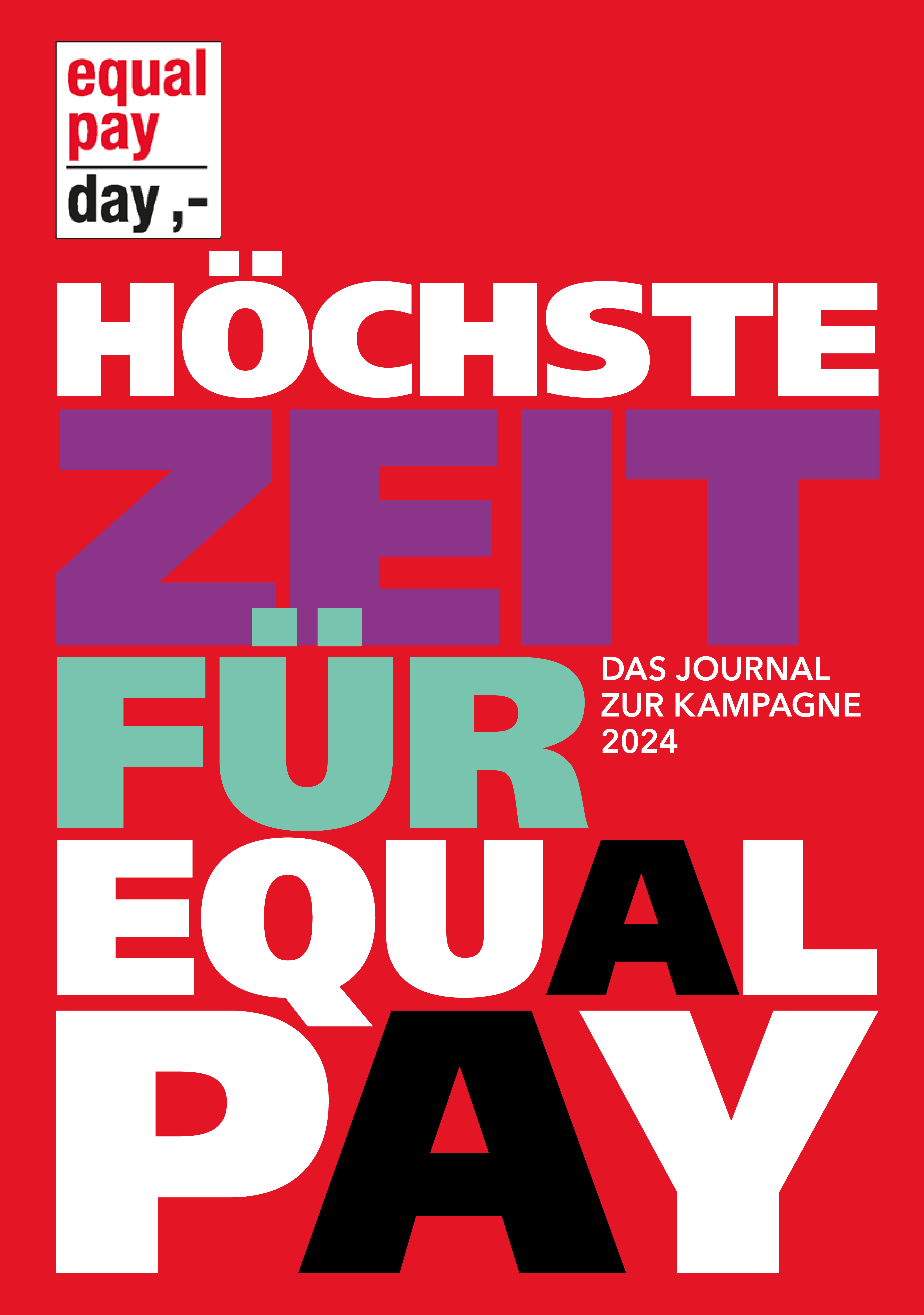 Journal zur Equal Pay Day Kampagne